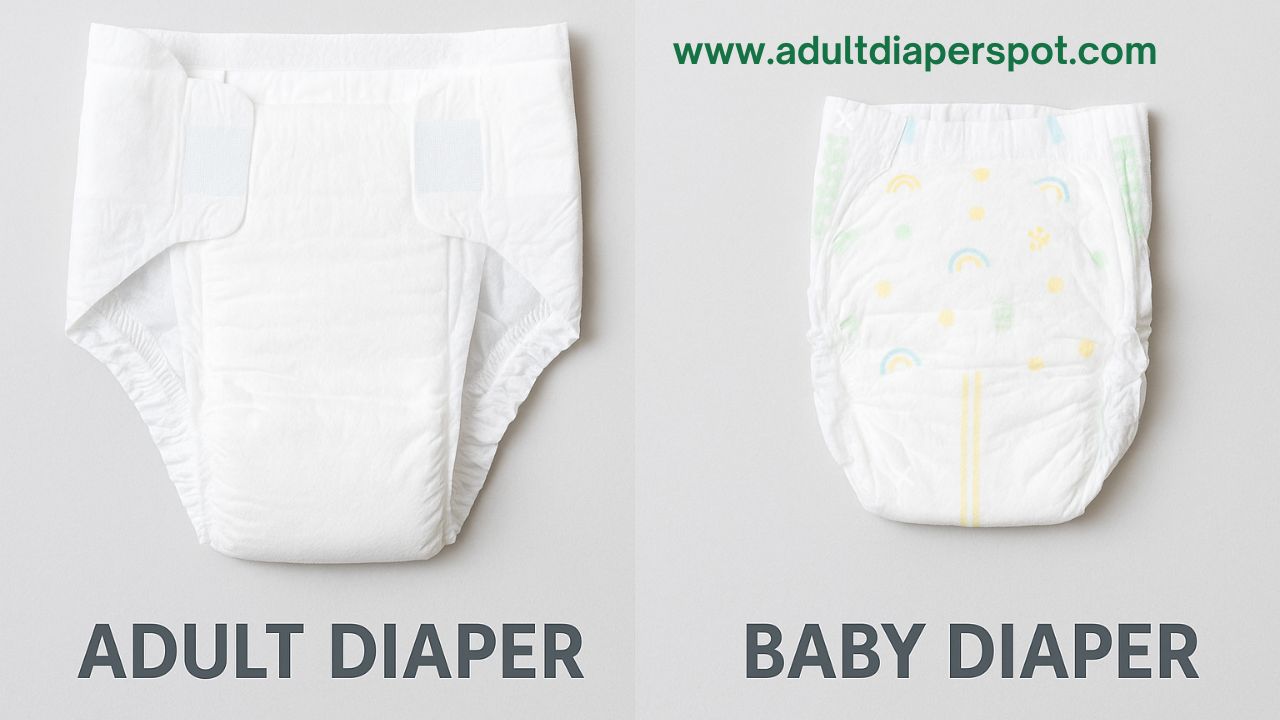 Difference between baby diapers and adult diapers